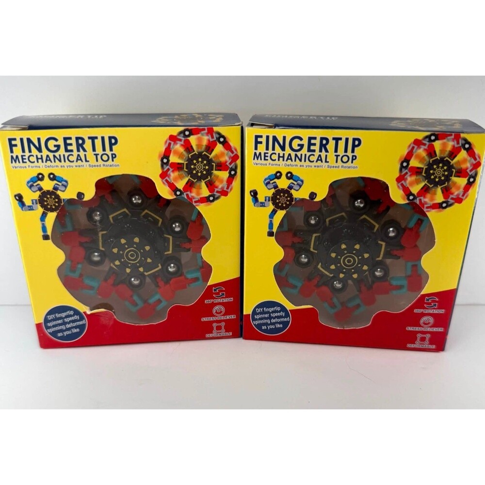 2βPack Fingertip Mechanical Top Set β Deformable StressβRelief Fidget Spinners β